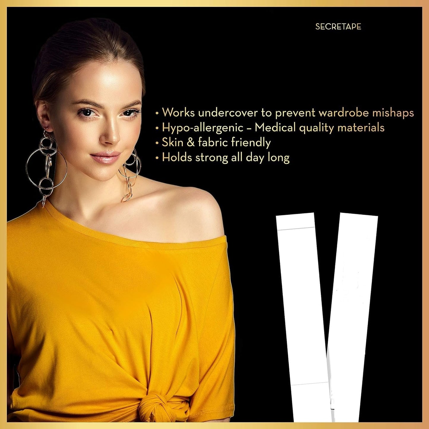 LERFOT 100 Strips - Double Sided Tape for Fashion, Clothing and Body (Premium Quality)