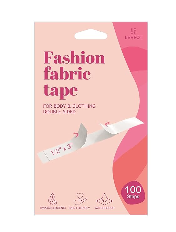 LERFOT (100 Pack) Double Sided Tape for Fashion, Clothing and Body